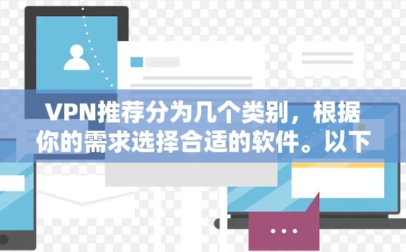 VPN推荐分为几个类别，根据你的需求选择合适的软件。以下是几个推荐