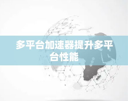 多平台加速器提升多平台性能 多平台加速器提升多平台性能