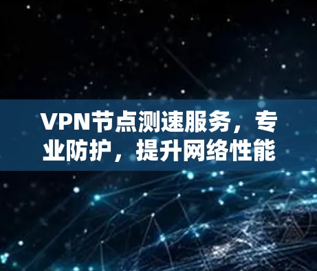 VPN节点测速服务，专业防护，提升网络性能