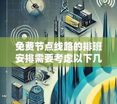 免费节点线路的排班安排需要考虑以下几点，以确保节点的正常运行和用户的使用需求得到满足