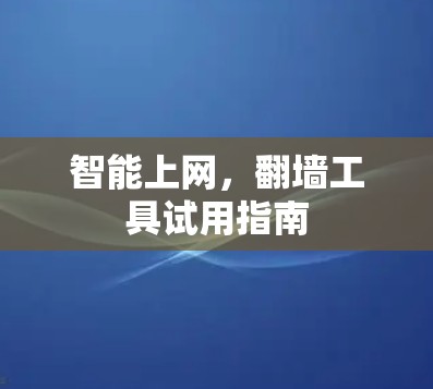 智能上网,翻墙工具试用指南 智能上网,翻墙工具试用指南