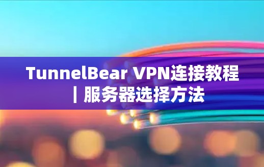 TunnelBear VPN连接教程｜服务器选择方法