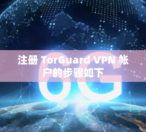 注册 TorGuard VPN 帐户的步骤如下 注册 TorGuard VPN 帐户的步骤如下