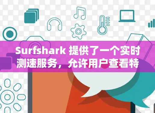 Surfshark 提供了一个实时测速服务,允许用户查看特定节点的网络环境。以下是一些<strong>全球网络</strong>的测速数据,供参考