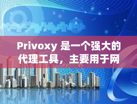 Privoxy 是一个强大的代理工具,主要用于网站生成、内容管理、广告投放、邮件营销和SEO优化。以下是对 Privoxy 软件的更深入的概述和扩展分析 Privoxy 是一个强大的代理工具,主要用于网站生成、内容管理、广告投放、邮件营销和SEO优化。以下是对 Privoxy 软件的更深入的概述和扩展分析
