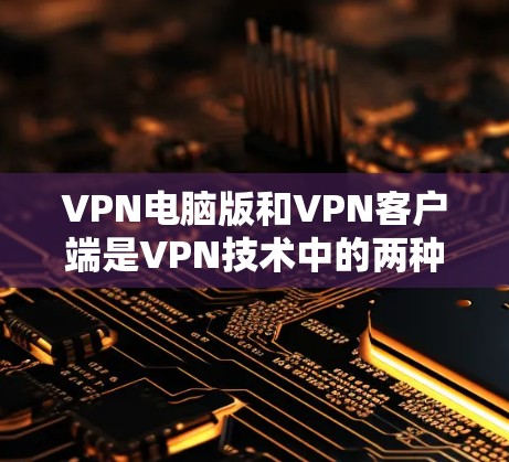 VPN电脑版和<strong>VPN客户端</strong>是VPN技术中的两种主要形式，各有优劣，具体选择取决于你的需求和使用场景。以下是对这两种类型的特点的详细介绍