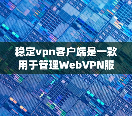 稳定<strong>VPN客户端</strong>是一款用于管理WebVPN服务器的软件，提供了丰富的功能和服务。以下是关于稳定<strong>VPN客户端</strong>的详细信息